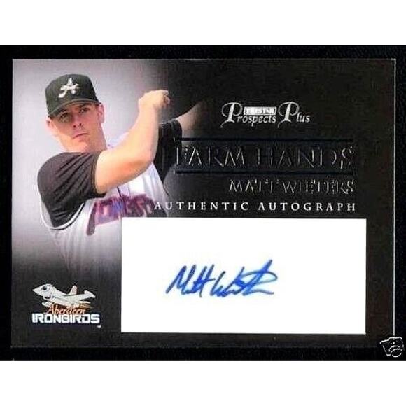 Matt Wieters 2007 Tristar Prospects Plus Farm Hands Auto #MW Baltimore Orioles - Picture 3 of 7
